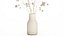 Bouquet of dried flowers from white branches of thistle 546