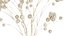 Bouquet of dried flowers from white branches of thistle 546