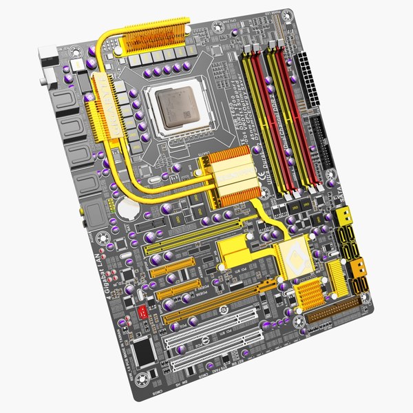 3d Model Motherboard Ga-ep45-dq6