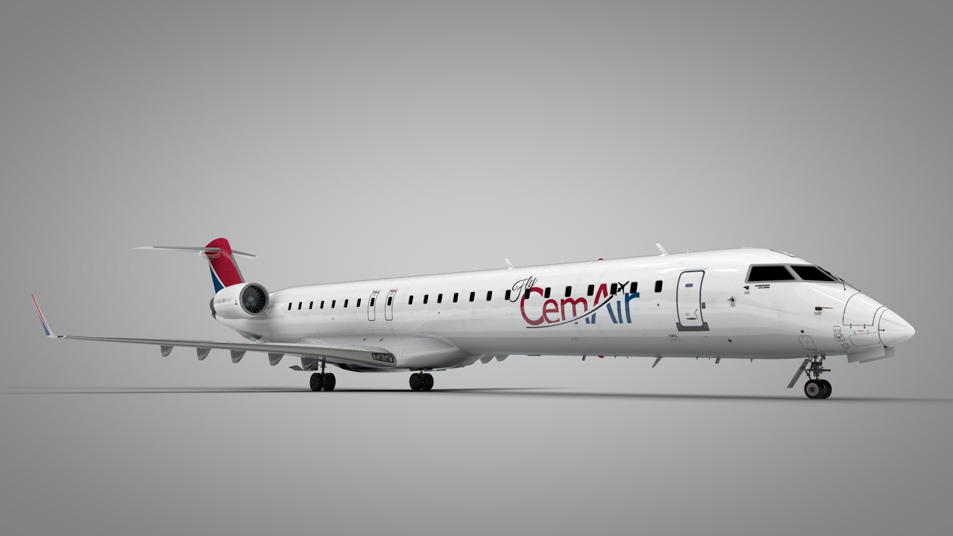 3D CemAir BOMBARDIER CRJ 900 L2051 - TurboSquid 2153340