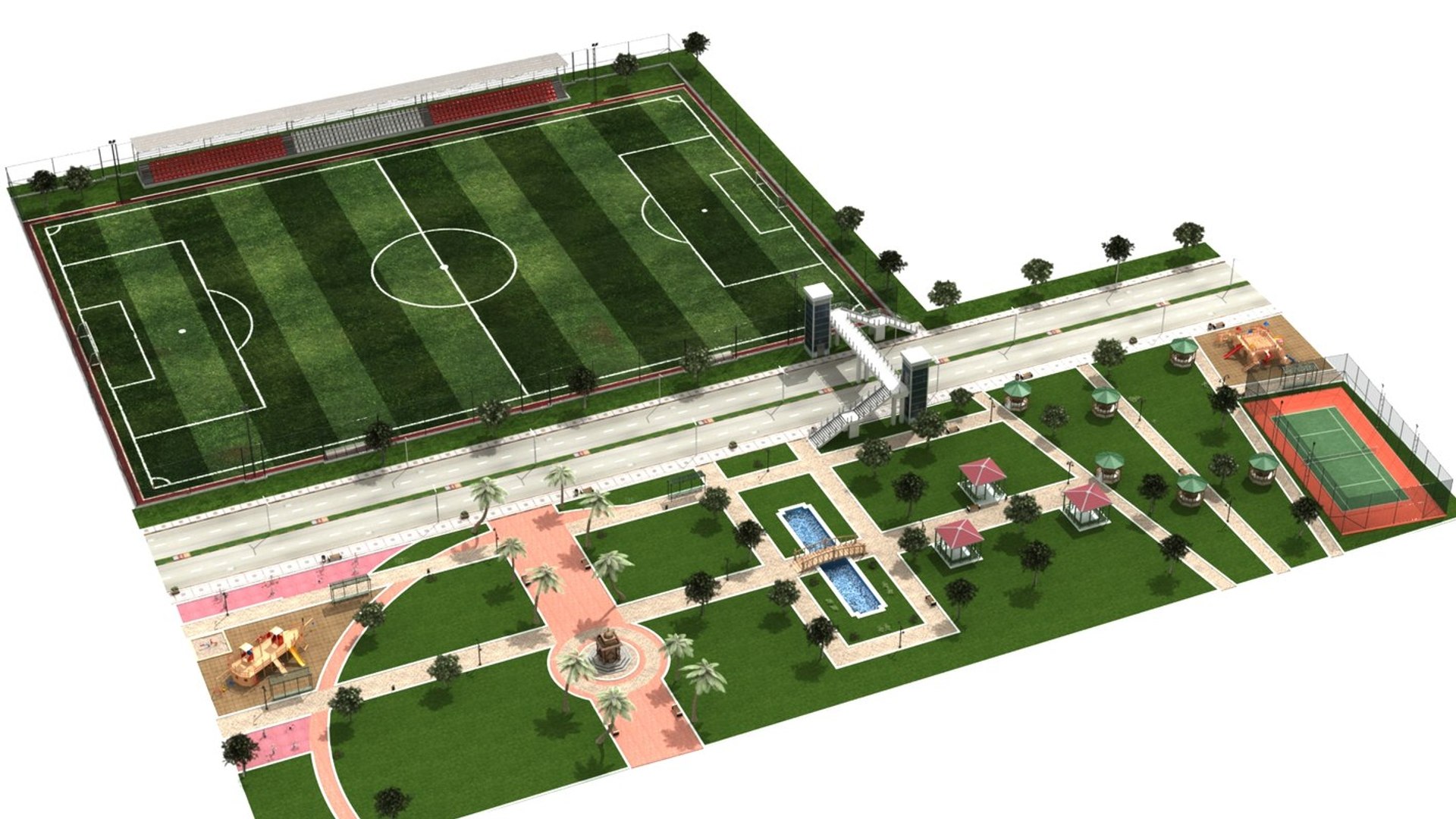 3D car city park https://p.turbosquid.com/ts-thumb/bn/bkXQej/F1lfzCnw/cityscapeparksoccerpitch3dmodel_d/jpg/1567840171/1920x1080/fit_q87/b0245b97794ca4db54906323e1ad49b9cf1e775d/cityscapeparksoccerpitch3dmodel_d.jpg