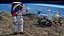 Mujer astronauta traje espacial NASA xEMU Greetings Pose