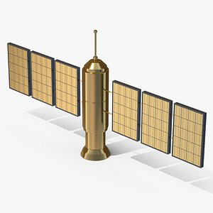 Gold Satellite 3D model