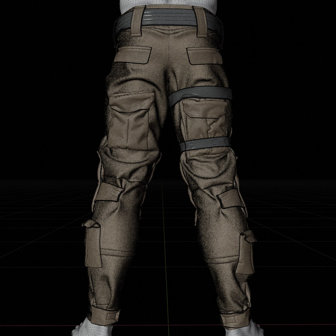 Tactical pants model - TurboSquid 1576631