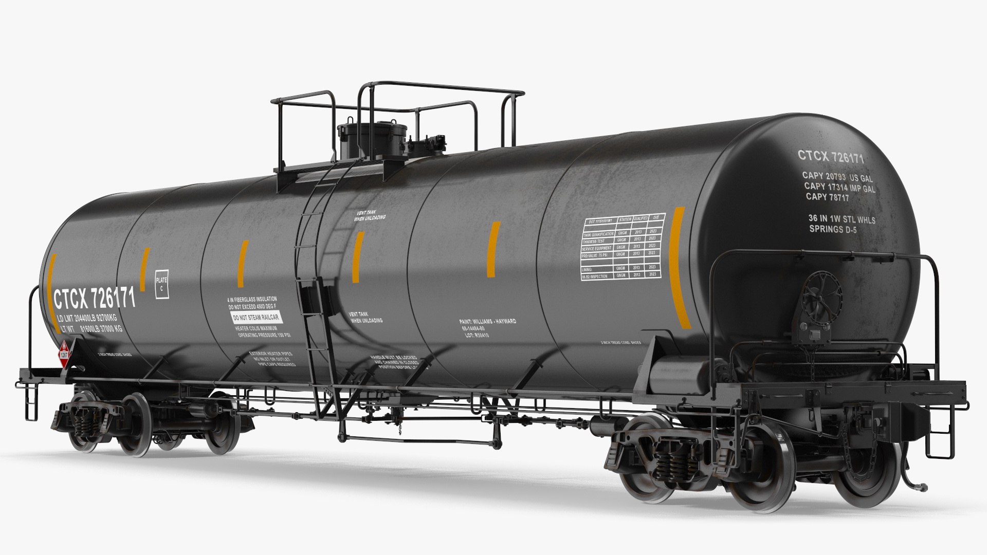 Rail Tank Car 2 3D model preview