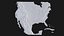 America US detailed relief PBR country map