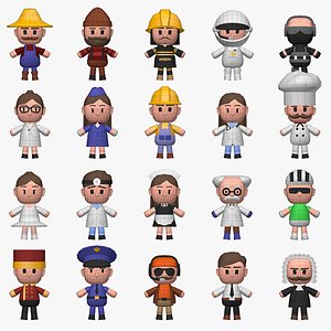 City Professions Pack - The Toys Tales - Casual Environment 3D model
