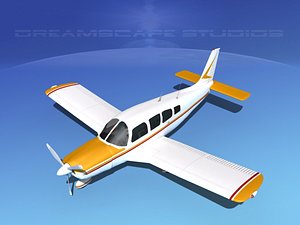 propeller piper cherokee 260 3d dwg
