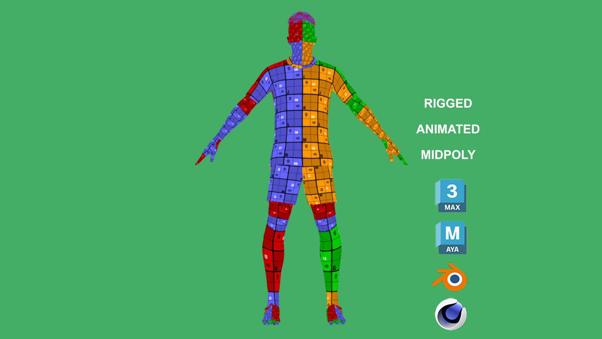 3D 3D Rigged Diogo Jota Liverpool 2025 TurboSquid 2255265