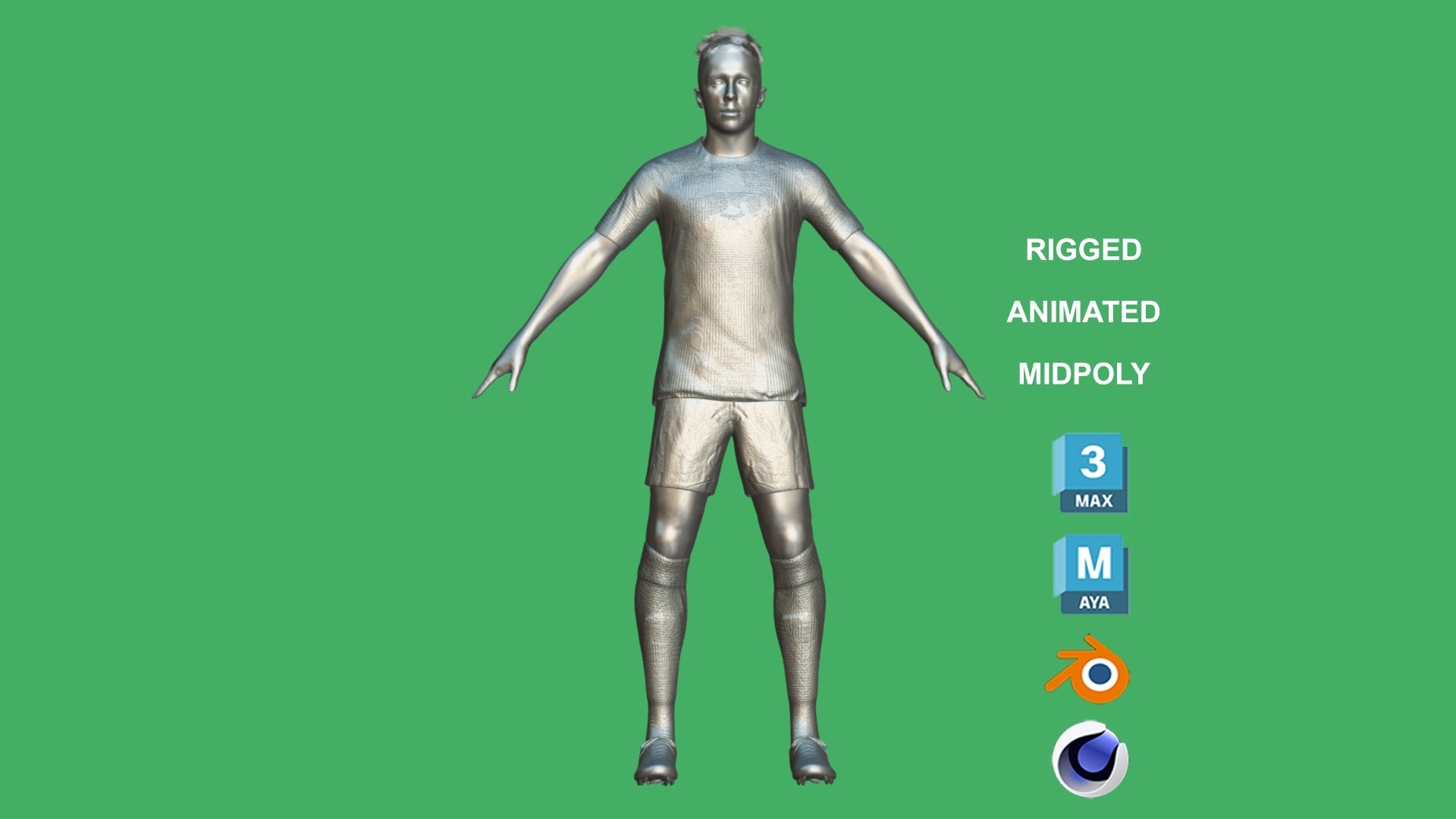 3D 3D Rigged Diogo Jota Liverpool 2025 TurboSquid 2255265