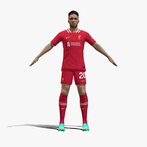3D 3D Rigged Diogo Jota Liverpool 2025