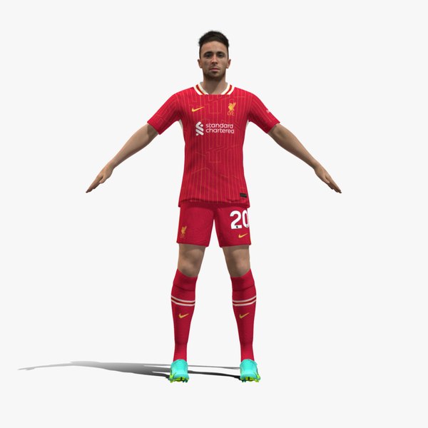 modelo 3d Diogo Jota Liverpool 2025 modelo 3d TurboSquid 2255265