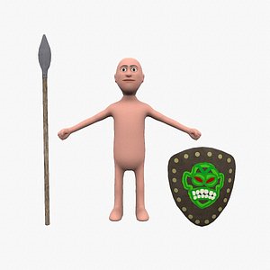 dude simple rigged 3D
