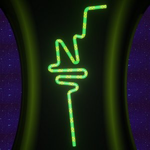 3D Crazy Straw Letter N