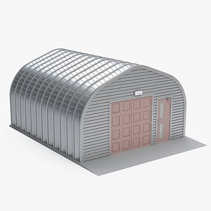 hangar warehouse 3d model