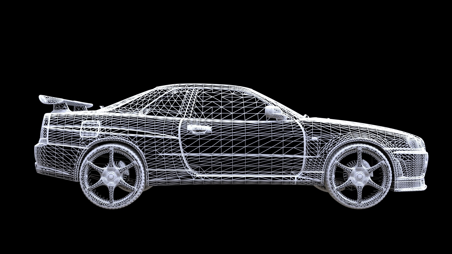 3D 2002 Nissan Skyline GT-R R34 - TurboSquid 2237378