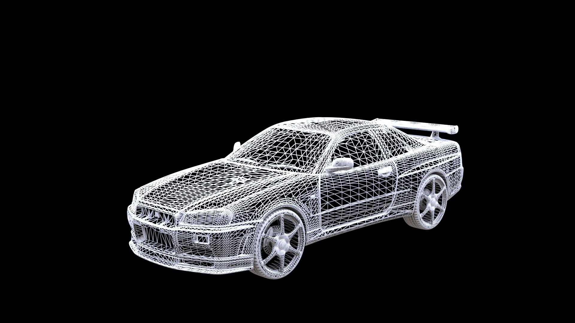 3D 2002 Nissan Skyline GT-R R34 - TurboSquid 2237378