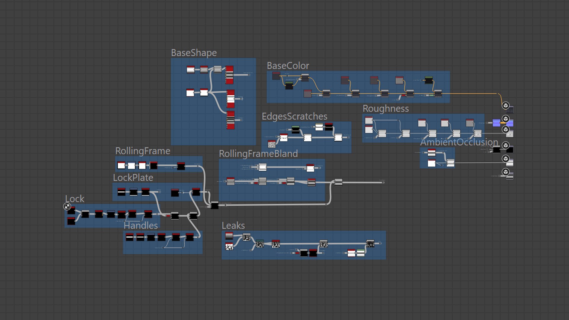 Rolling Shutter Substance PBR Material And Textures 3D Model ...