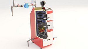 boiler furnace coal 3D model