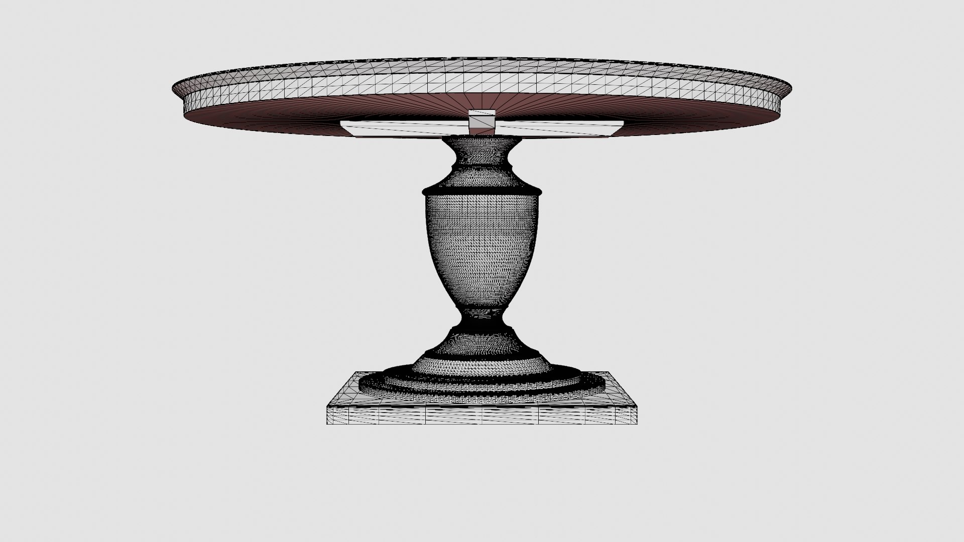 Bates Round Dining Table Black 3D Model - TurboSquid 2264330