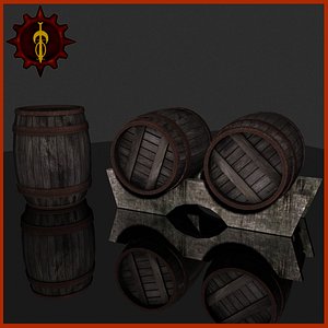 3d model barrel
