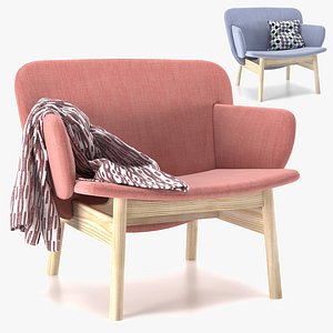 ALA armchair low 3D model