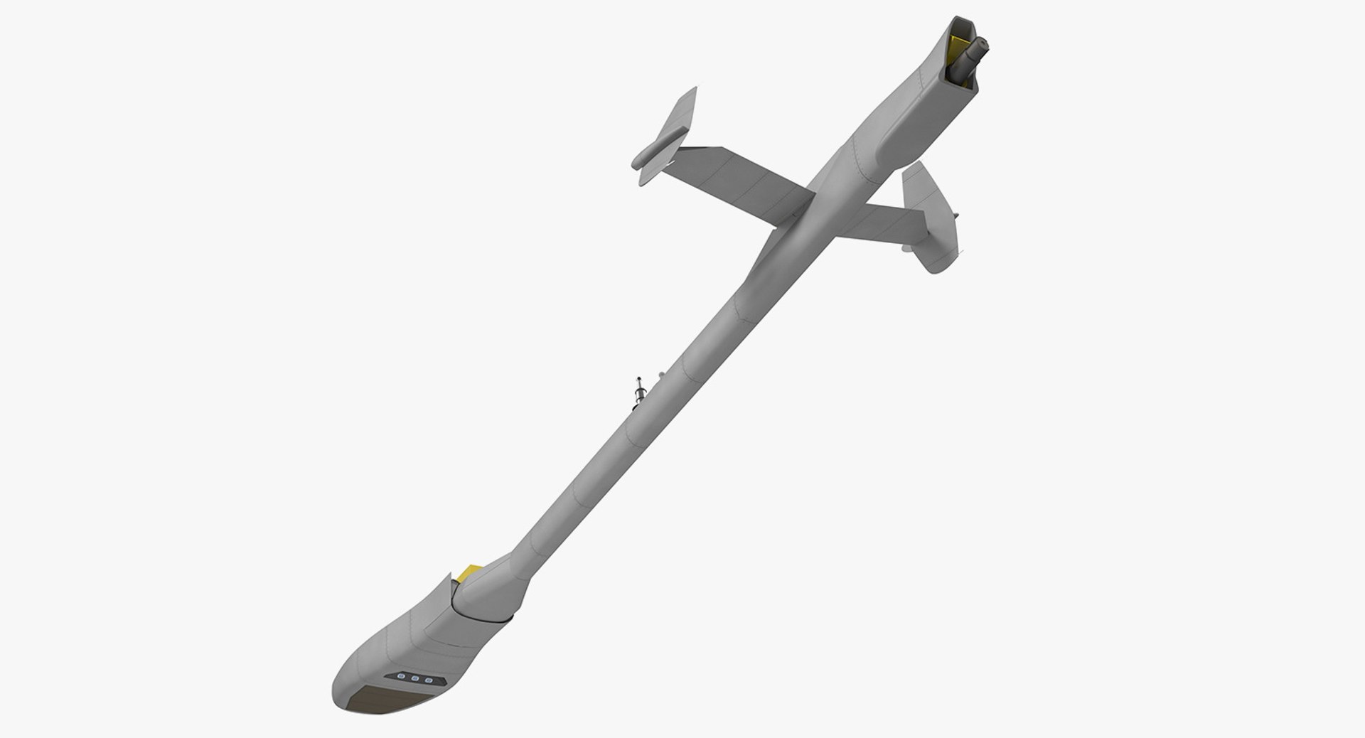 Refueling Boom Extended Rigged 3D model preview