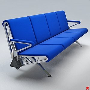 3d airport chair