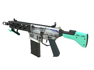 3ds max peacekeeper assault rifle gun