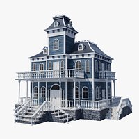 Haunted Stylized Victorian House