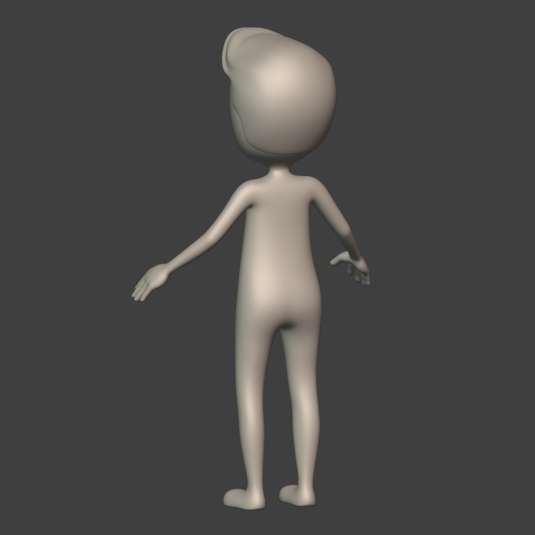 Cartoon toon man 3D model - TurboSquid 1688112