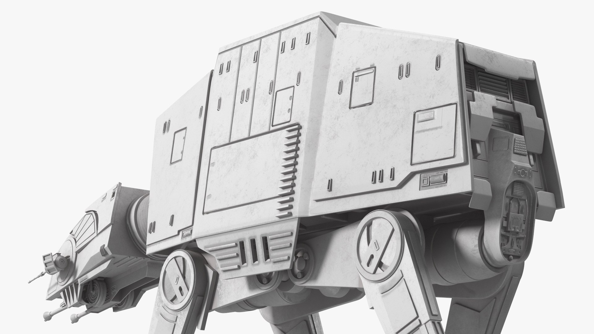 Walk AT-AT Star Wars 3D Model - TurboSquid 2108562