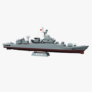 type 053h3 jiangwei frigate 3D model