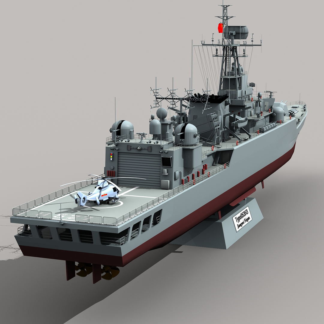 Type 053h3 jiangwei frigate 3D model | 1143666 | TurboSquid