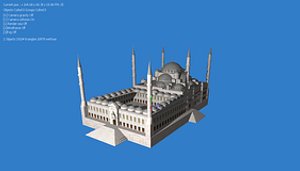 3d sultan ahmet mosque model