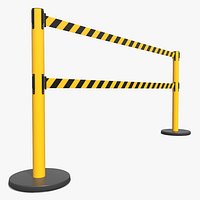 Two Belt Queue Barrier