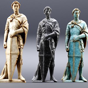 Warrior sculpture 3D