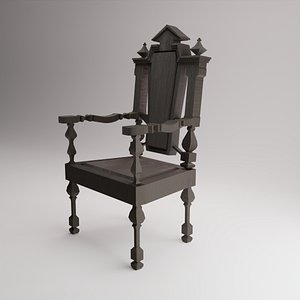 3D Antique chair