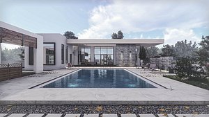 3D villa modern