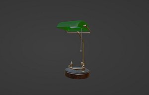3D Republic of China desk lamp model