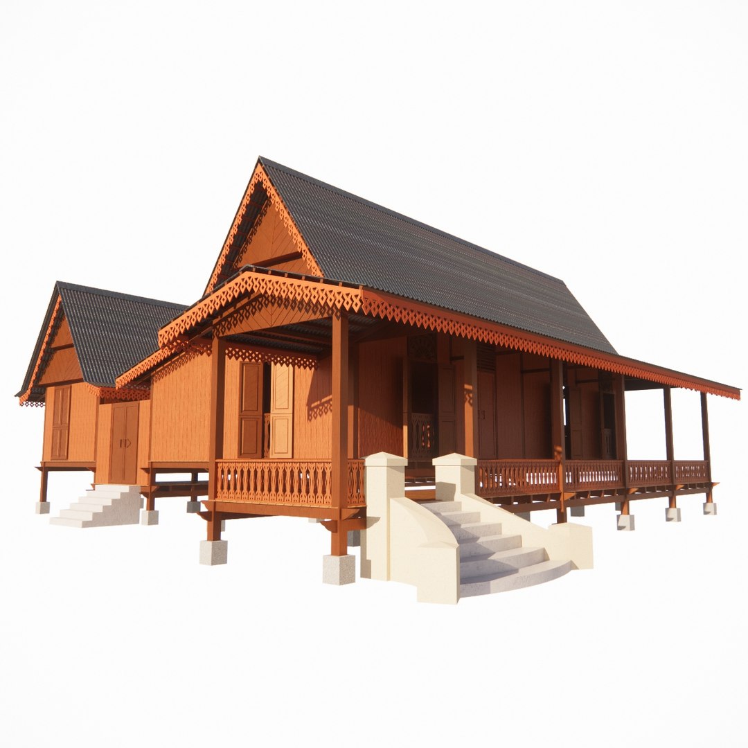 Malaysia Rumah Tradisional Melayu Melaka 3d Model Turbosquid 1950374