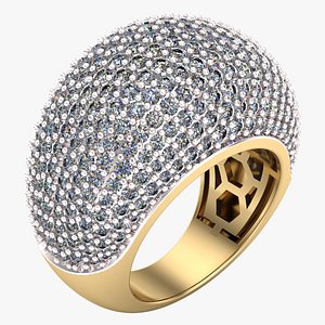 Pave iced out Hiphop Ring