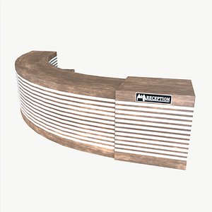 3D Reception Desk