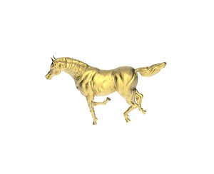 obj arabic galloping horse