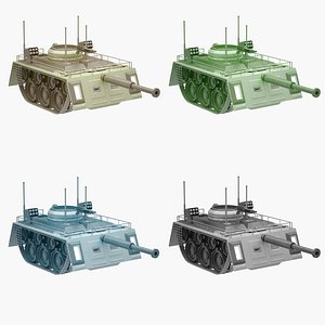 3D Tank Set 01 model