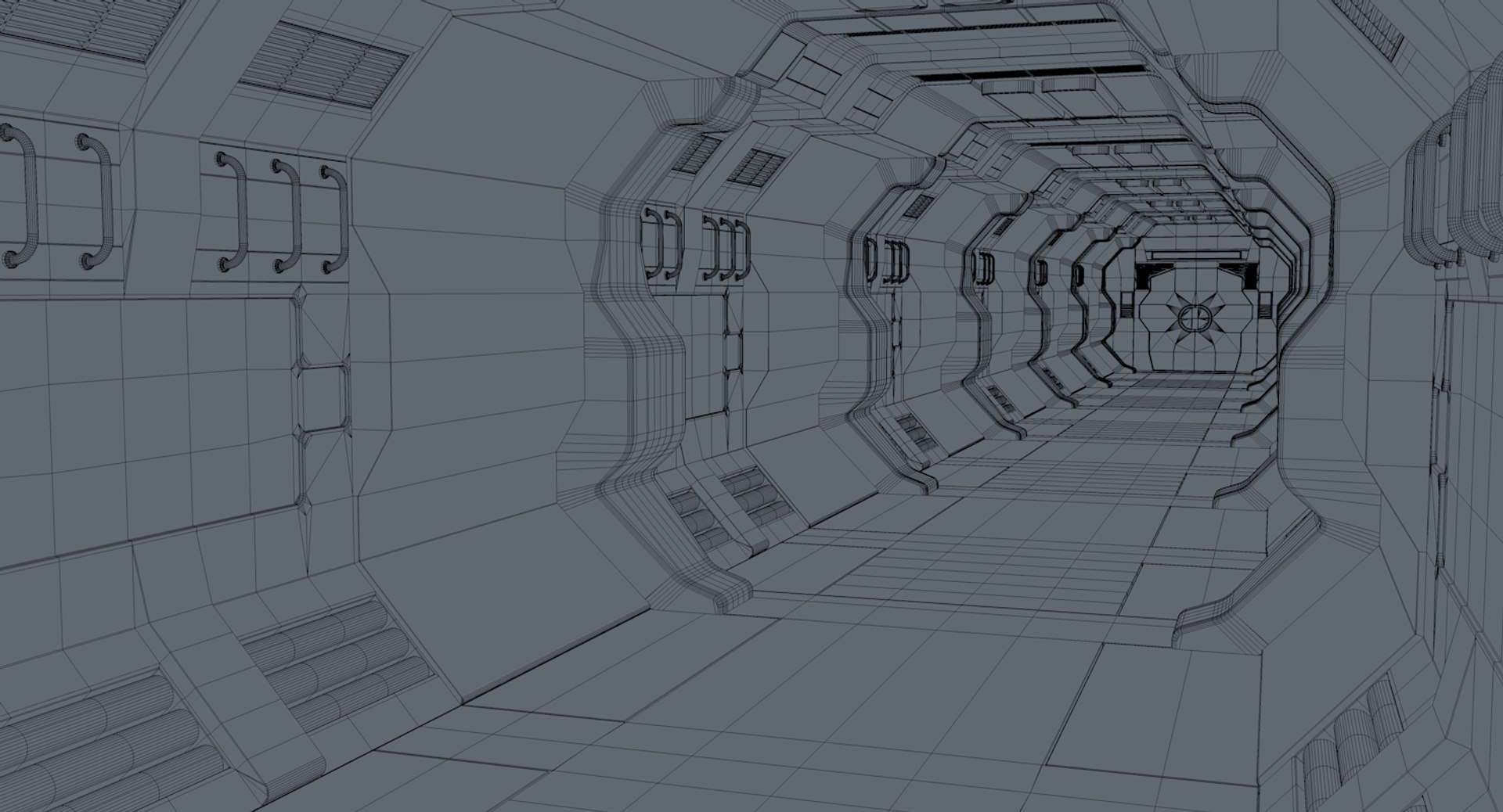 Sci Fi Corridor 3D Model - TurboSquid 1816011