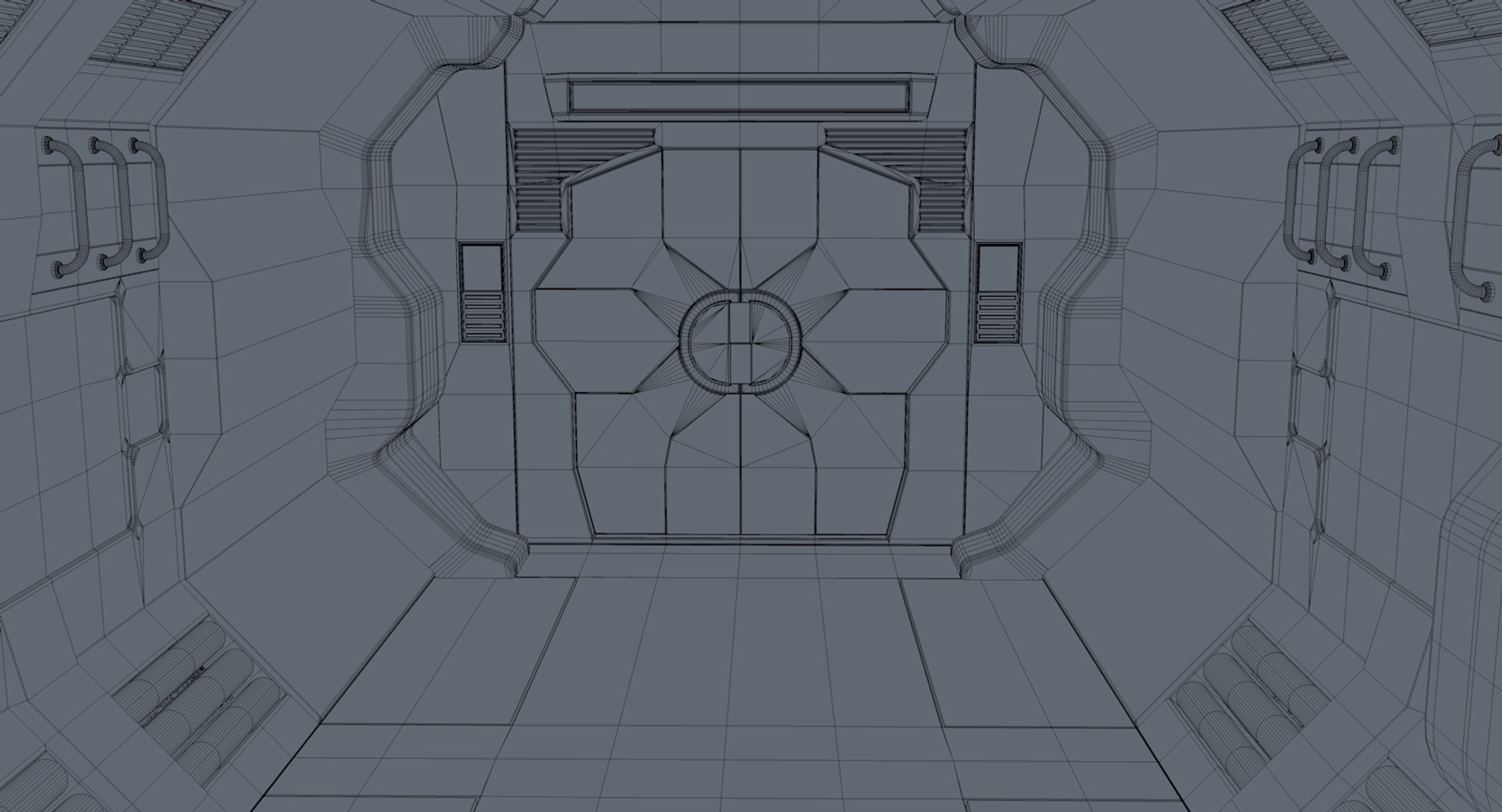 Sci Fi Corridor 3D Model - TurboSquid 1816011