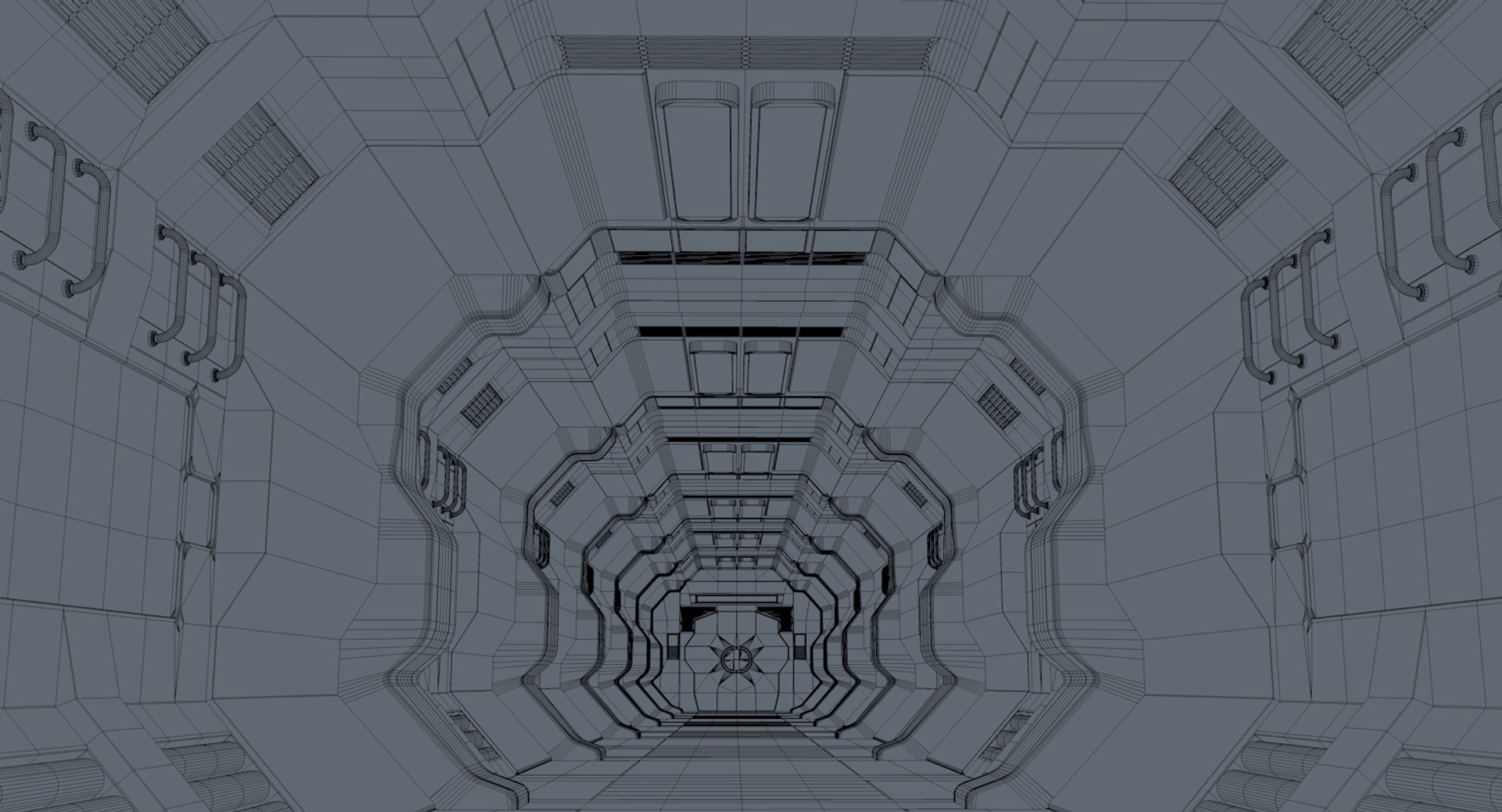 Sci Fi Corridor 3D Model - TurboSquid 1816011