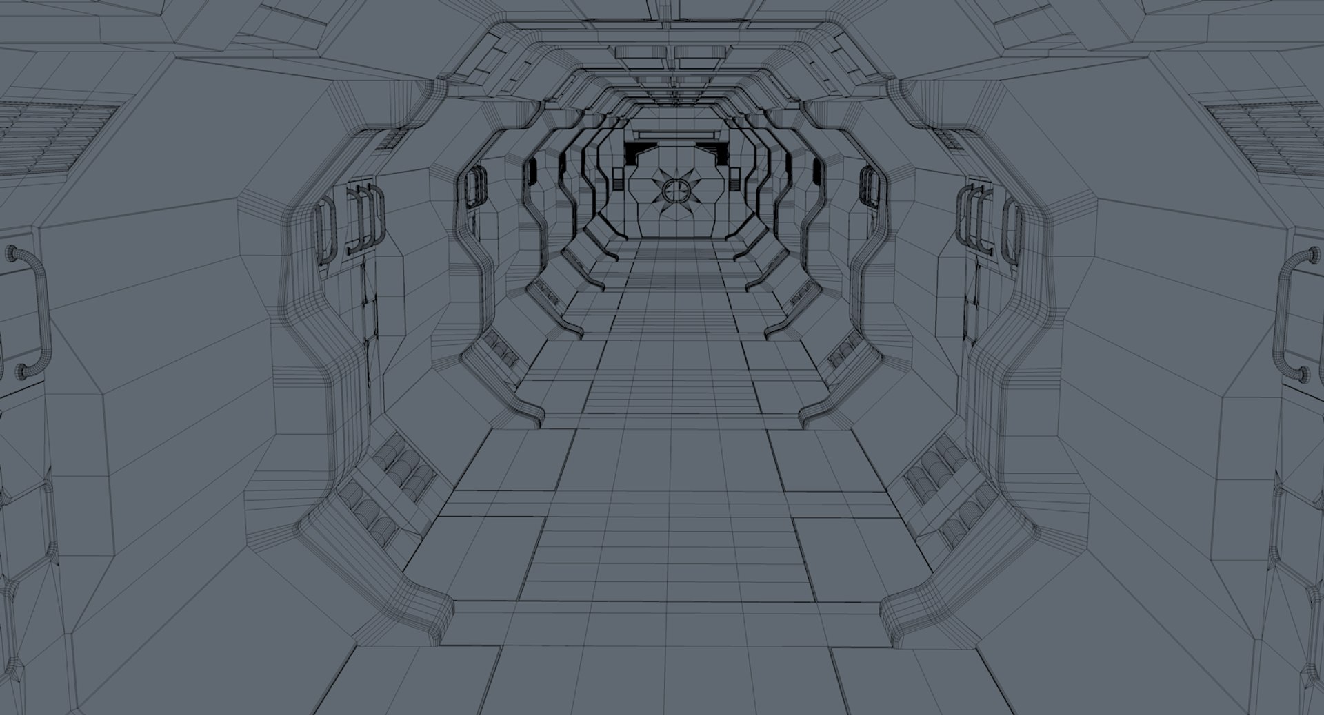 Sci Fi Corridor 3D Model - TurboSquid 1816011