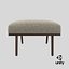 contemporary ottoman 3D